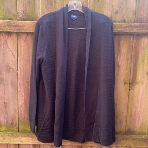 Izod black open cardigan sz. XL